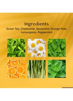 VAHDAM Chamomile Mint Citrus Green Tea Bags 15 Count Low Caffeine Sweet and Floral Individually Wrapped  - Image 3