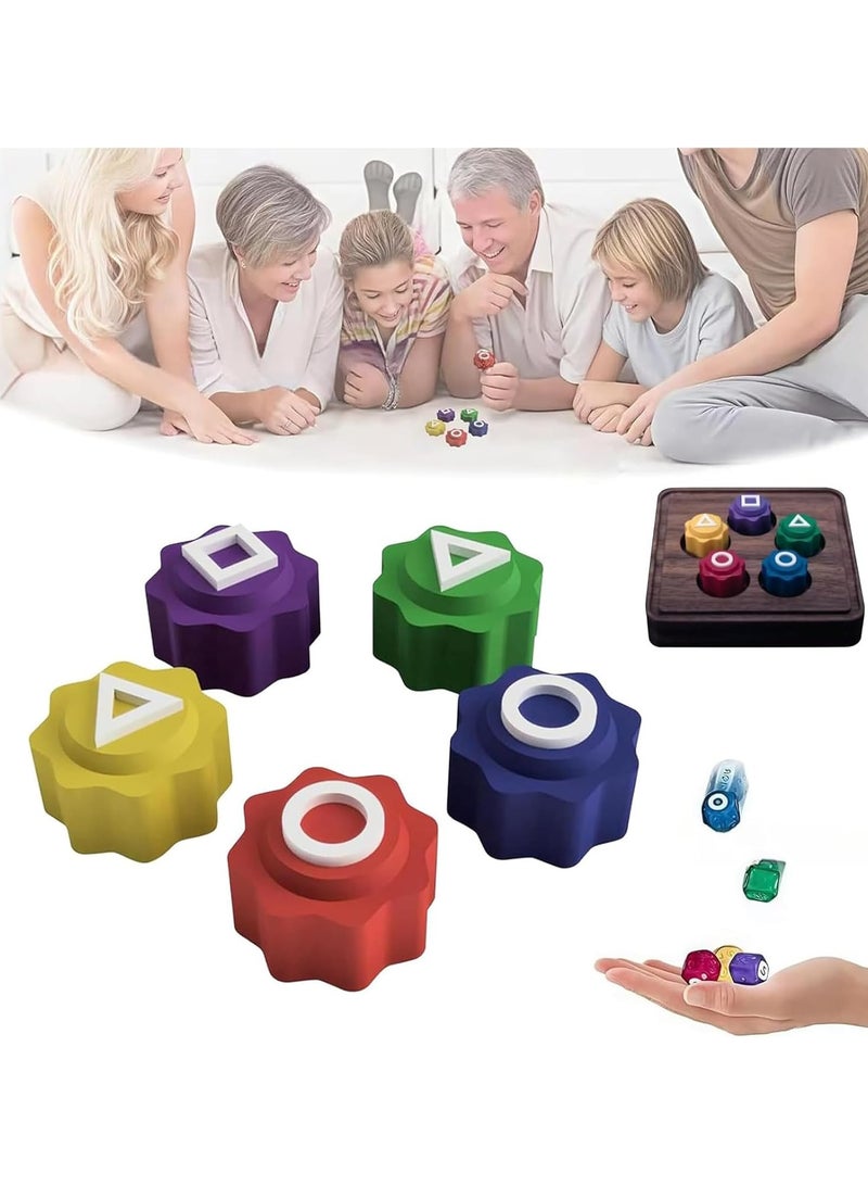 2025 Korean Traditional Play Game, Korean Folk Game Set, Gongi Jack Stone Pebbles Set, Stone Catching Game, Family Travel Game (5pcs with tray) - Image 1