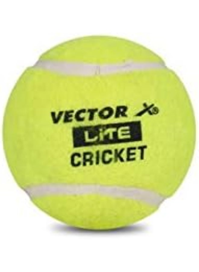 Vector X Lite Cricket Tennis Balls – Pack of 6 Lightweight Balls for Indoor & Outdoor Training - Image 1