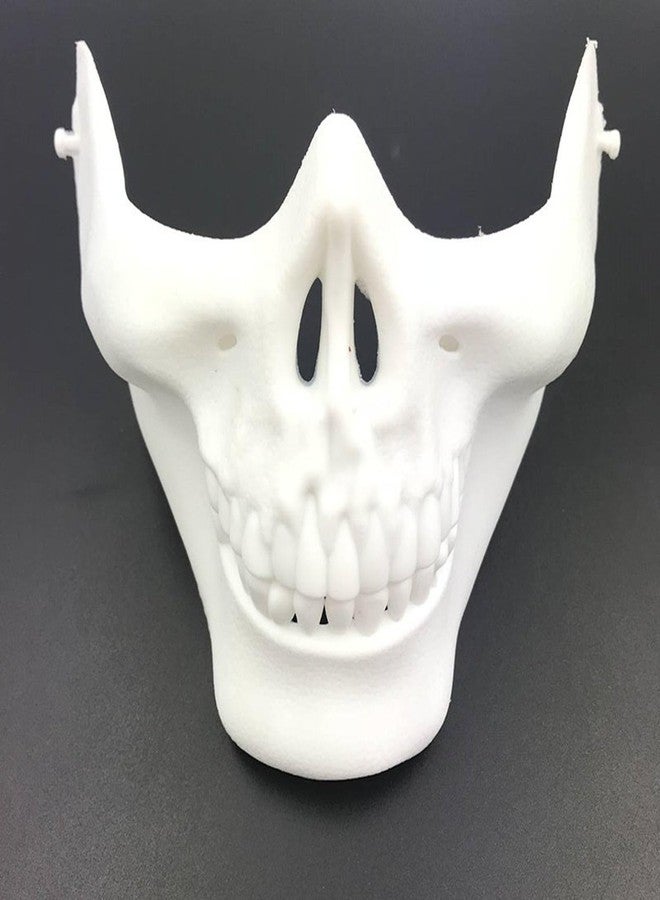 Soochat Halloween Skull Mask Skeleton Mask Skull Skeleton Face Mask for Cosplay Masquerade Party Costume Accessory White - Image 5