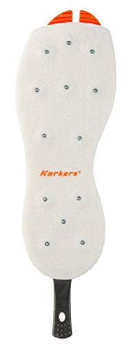 Korkers OmniTrax V3.0 Studded Felt Fishing Shoe Sole, 14,White/Orange,FA3050-14 - Image 3