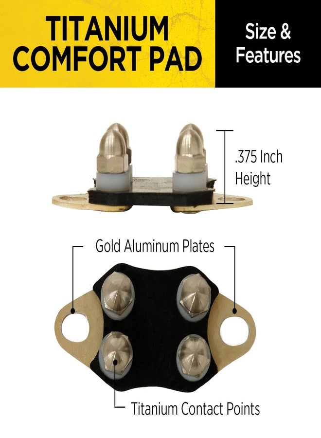 Dogtra Titanium Comfort Pad Contact Points - Female - Low-Profile for Sensitive Skin - E-Collar for Dogs Training Collar - Fits Most (Not X Series, 200iQ, PATHFINDER2, Fence, Smart NoBark) - Image 4