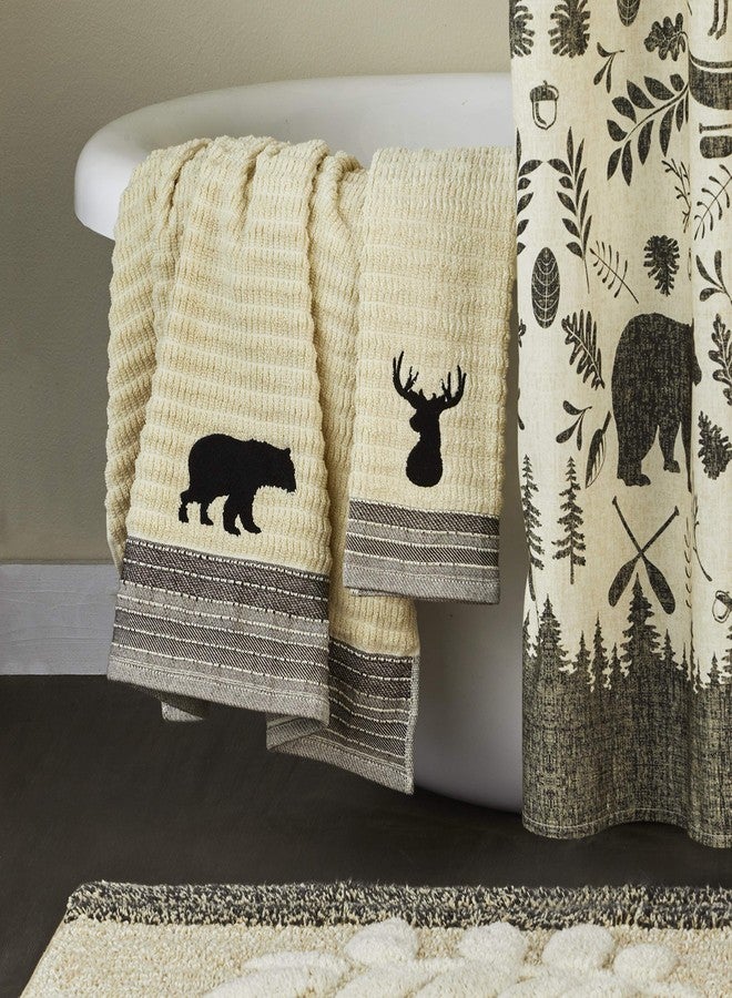 SKL Home Aspen Lodge 2 Bath, 2 Hand Towel Set, Wheat - Image 3
