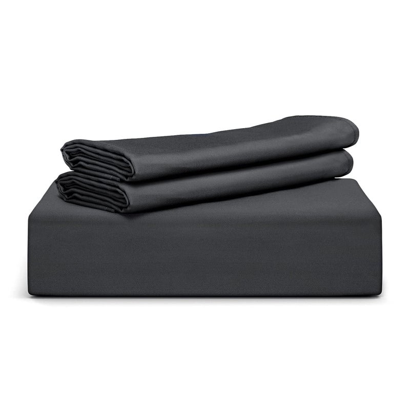 Tafts Duvet Cover King Size 3 Piece Set Pure 100 Viscose Derived from Bamboo Luxuriously Soft Silky Smooth and Cooling 2 Pillowcases King Midnight Black