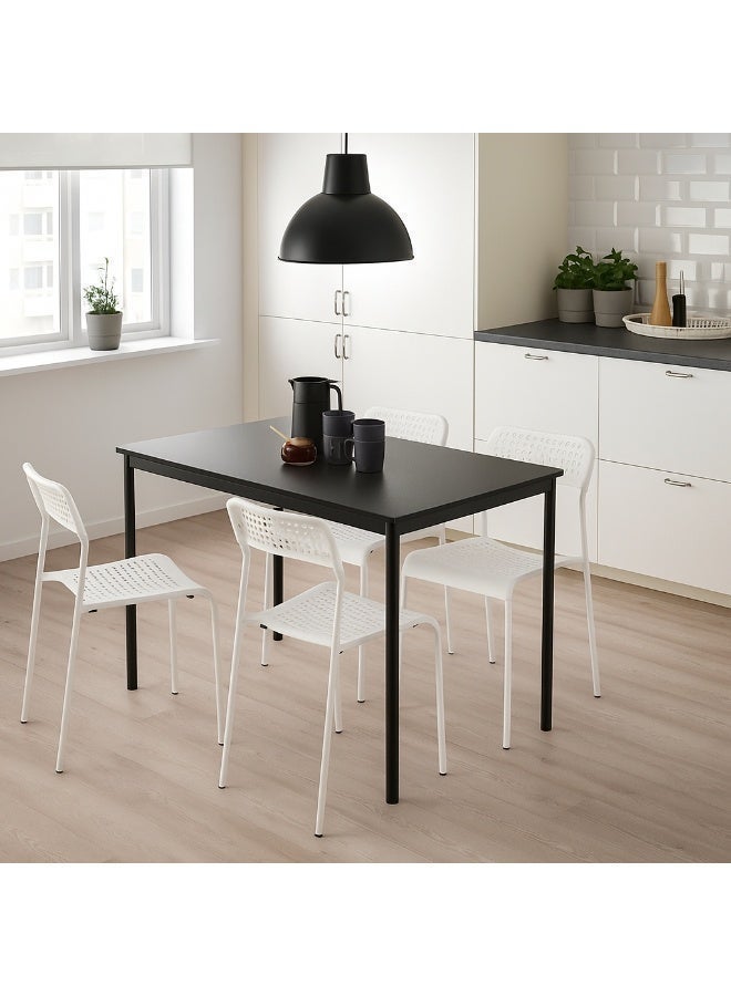 Selecto Hub 4-Piece Dining Chairs Set, Stackable, Lightweight, Capacity 110 KG, Steel/plastic, White - Image 3