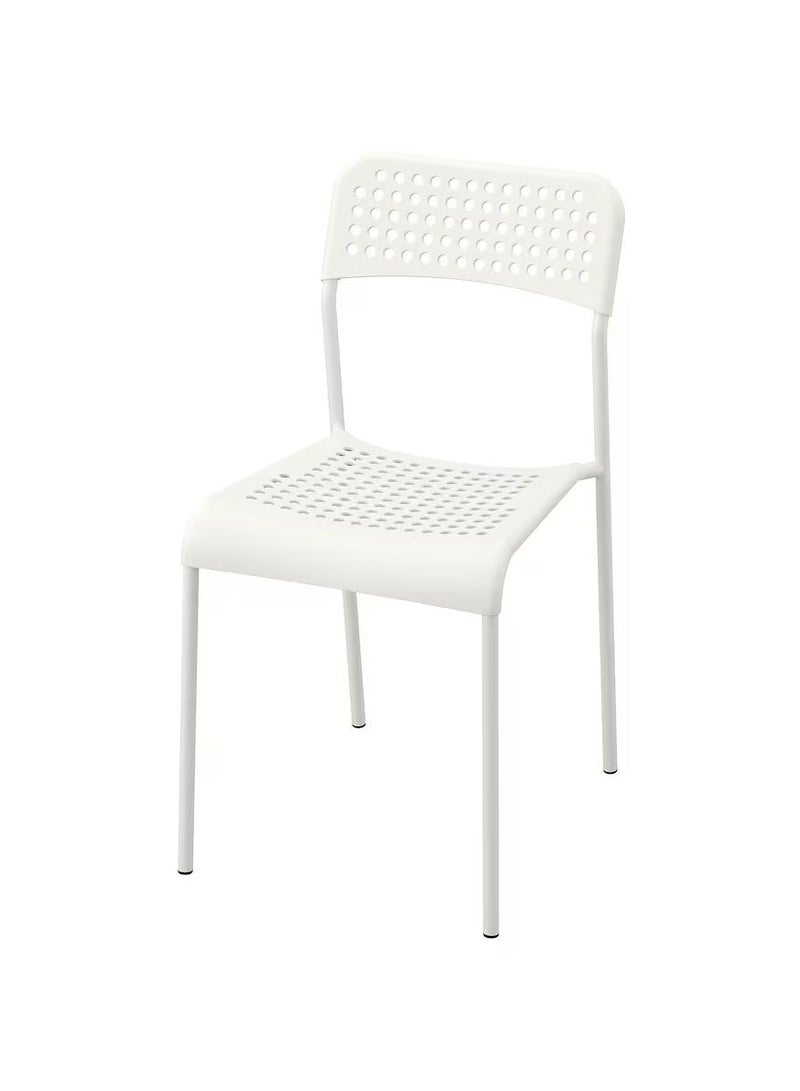 Selecto Hub 4-Piece Dining Chairs Set, Stackable, Lightweight, Capacity 110 KG, Steel/plastic, White - Image 4