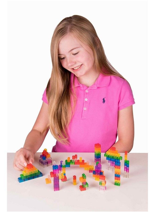 Strictly Briks - Toy Building Block Building Creative Play Set For Ages 3 And Up 100% Compatible With All Major Brick Brands Clear Colors 4 Different Shapes And Sizes 156 Pieces - Image 1