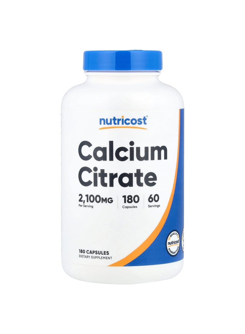 Nutricost Calcium Citrate, 180 Capsules (700 mg per Capsule)