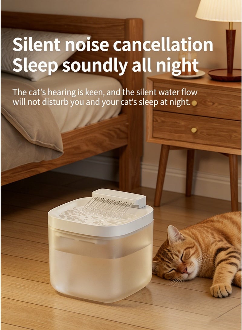 Sisily Pet Water Dispenser Automatic Circulation Filtering Flow Water Intelligent Cat Water Dispenser Large Capacity Dog ​​water Feeder - Image 4