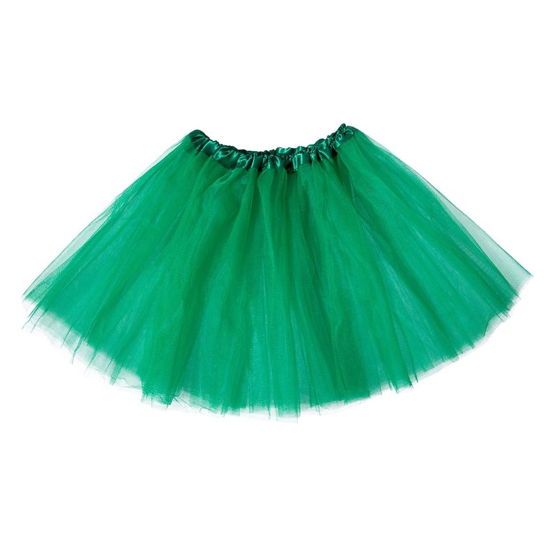 Liatunou Layered Tulle Tutu for Women and Teen Girls, Running Skirts 80S Princess Ballet Dance Skirts Tutu for St.Patrick's Day/Halloween Party Favors Green - Image 1