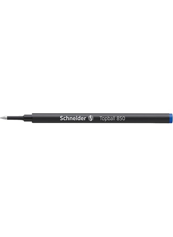 Schneider - Topball 850 Rollerball Refill 0.5 Mm European Size Blue Ink Box Of 10 Refills 8503 - Image 1