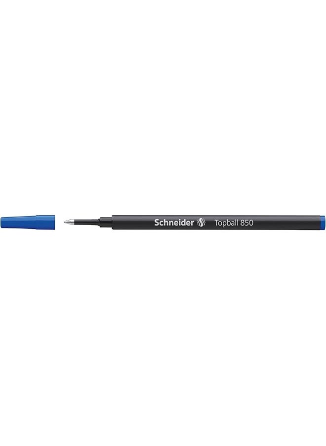 Schneider - Topball 850 Rollerball Refill 0.5 Mm European Size Blue Ink Box Of 10 Refills 8503 - Image 1