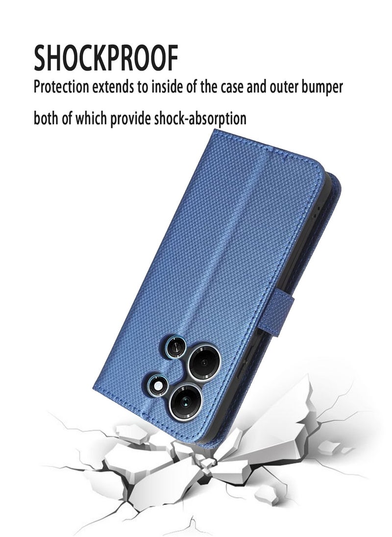 X-level Infinix Note 30i 4G/X6716 Phone Case Cover with Full Body Camera Len Protector PU Leather Wallet Card Holder Shockproof Protective Back Cover with Release Hand Phone Holder Daily Video Kickstand  - Image 3