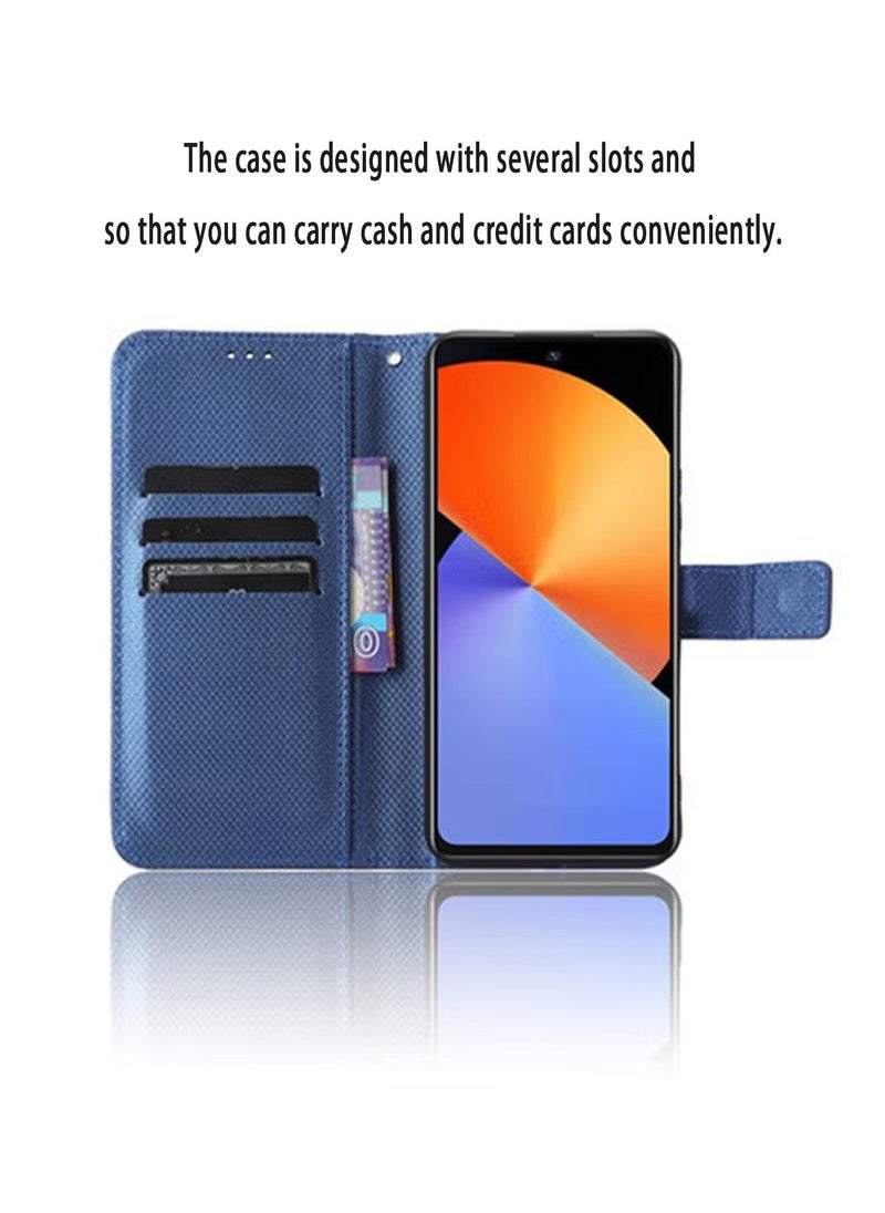 X-level Infinix Note 30i 4G/X6716 Phone Case Cover with Full Body Camera Len Protector PU Leather Wallet Card Holder Shockproof Protective Back Cover with Release Hand Phone Holder Daily Video Kickstand  - Image 4