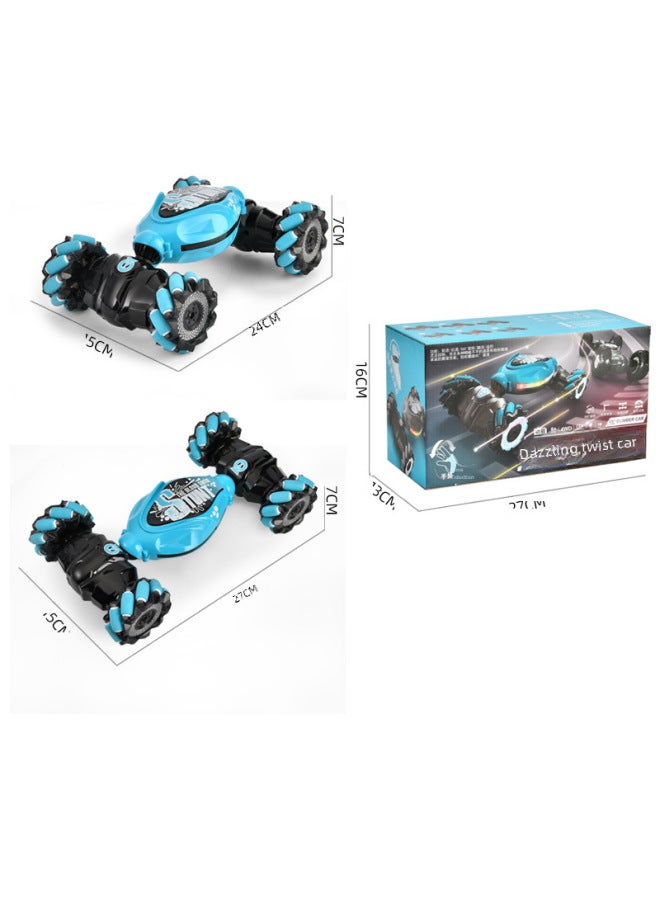 Charging Gesture Sensing Twist Car Children's Drift Stunt Off-road Vehicle Intelligent Remote Control Transformation Car-Color:Double Remote Control (handle Remote Control + Watch Remote Control) Side Wheel-Gray-Proportion:Single Power (battery Life 25-30 Minutes) - Image 5