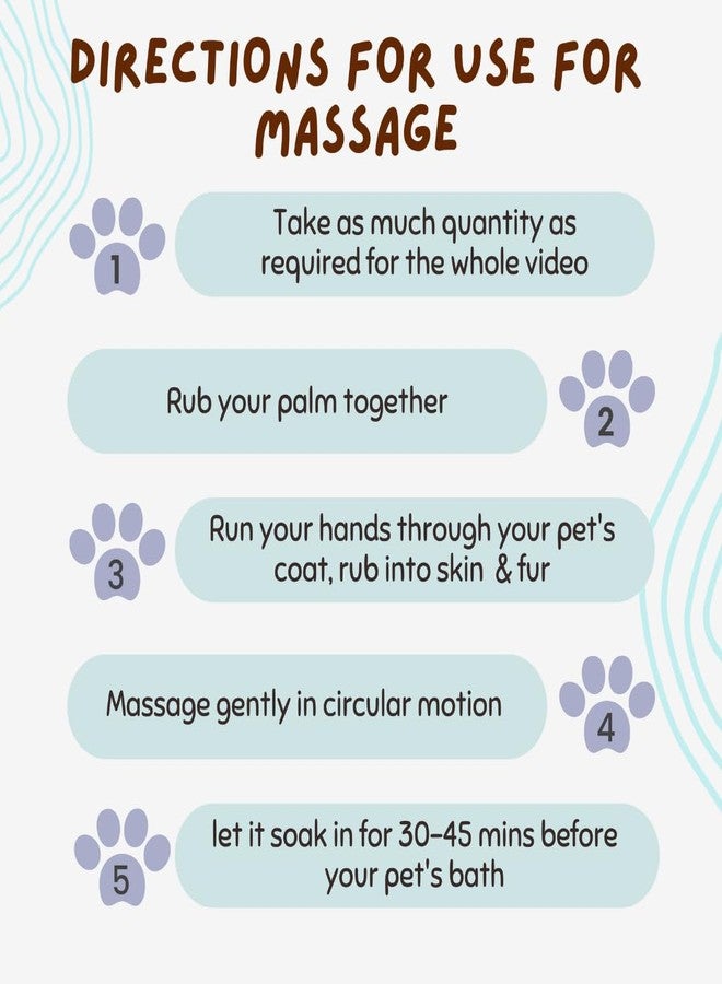 Coco Crush Natural Pet Care Combo - Flea & Tick Pets Shampoo and Organic Virgin Coconut Oil | 100% Natural & Organic | Anti-Itch | for Dogs & Cats of All Breeds & Sizes (2 * 50ML) (100ML) - Image 4