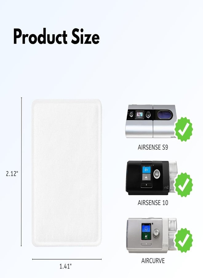 Nispira CPAP Fine Air Filters Compatible with ResMed AirSense 10, S9 Series, S9, AirStart & AirCurve, 24 Packs - Image 2