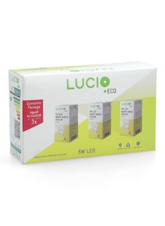Lucio 3-Piece 5W 3000K LED Bulb Warm White  10.6 x 6 x 17 cm L-ST-0100-5W-3000K-P3  - Image 3