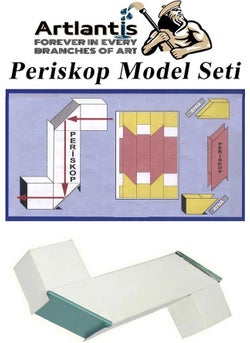 Artlantis Periscope Construction Set 1 Pack Cardboard Periscope Model Set with Mirror School Classroom Experiment Set  - Image 1