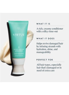 VIRTUE VIRTUE Recovery Conditioner with Keratin Hydrates, Softens, and Renews Damaged Hair, Sulfate Free, Color Safe  - Image 2