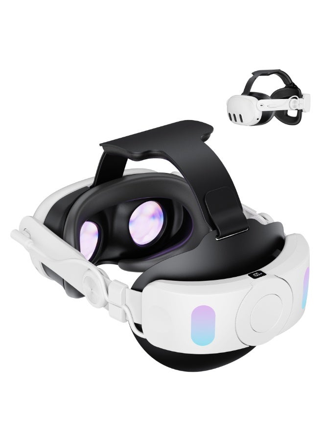 Head Strap with 10000mAh Battery for Oculus/Meta Quest 3, Fast Charging VR Power, Adjustable Headband Bracket Extend 2-4 Hours Playtime & Pressure Reduction VR Accessory - Image 1