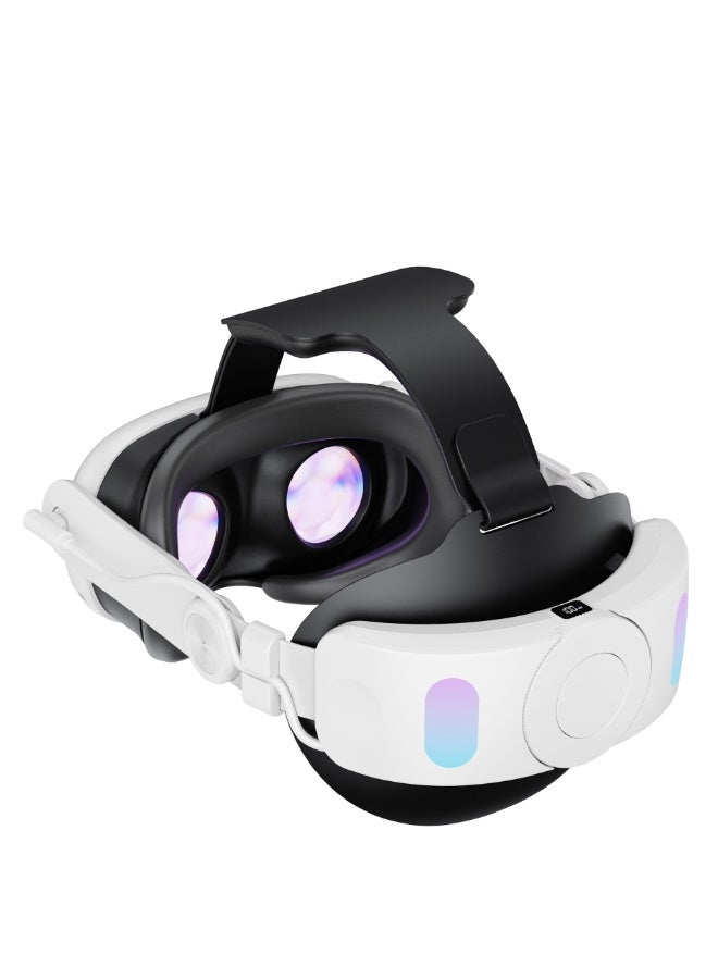 Head Strap with 10000mAh Battery for Oculus/Meta Quest 3, Fast Charging VR Power, Adjustable Headband Bracket Extend 2-4 Hours Playtime & Pressure Reduction VR Accessory - Image 2