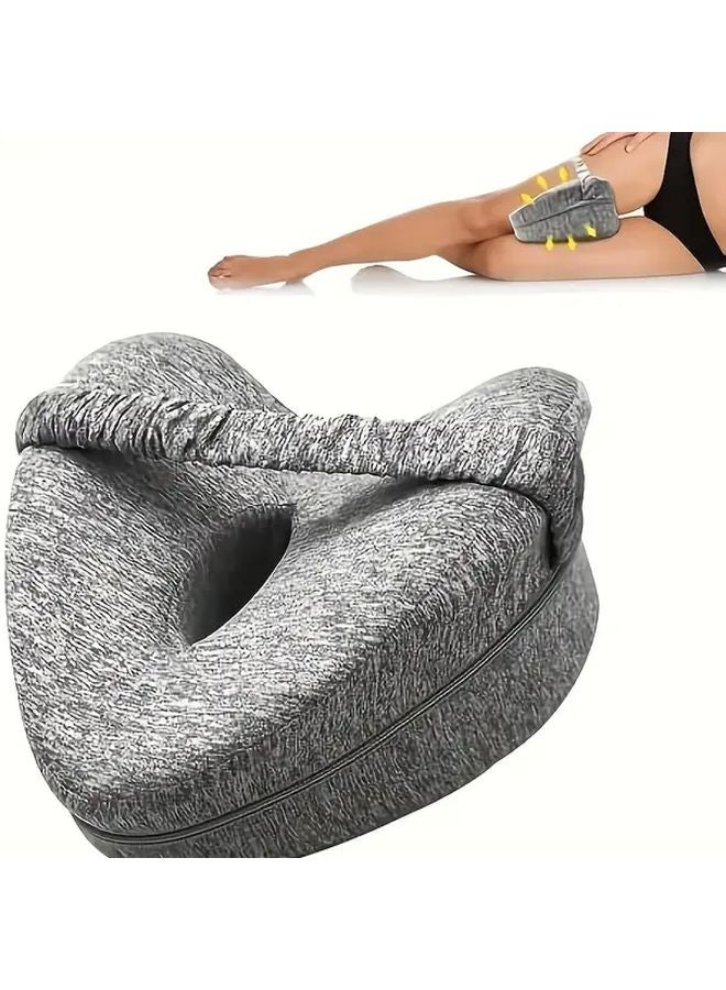 Blue Leg Pillow For Side Sleepers Ergonomic Knee Support Comfortable Sleep Alignment - Image 4