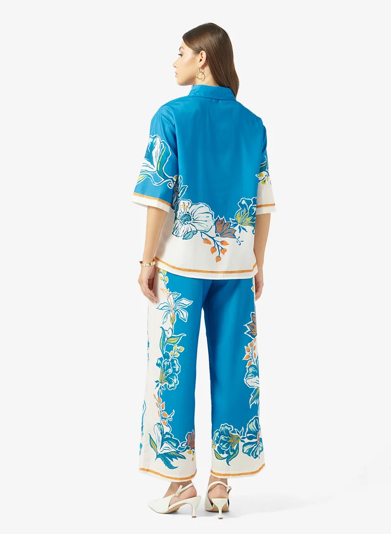 ايلا Printed Top & Pant Set
