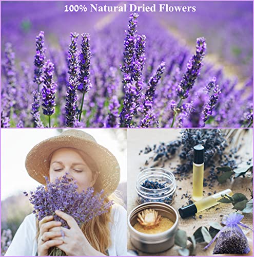 DoraMagic Natural Dried Flowers Kit 10 Bags, Dried Flowers Herbs for Soap Making,Candle, Resin Jewelry, Bath, Dried Flowers Bulk Include Rose Buds,Lavender,Jasmine and More - Image 4