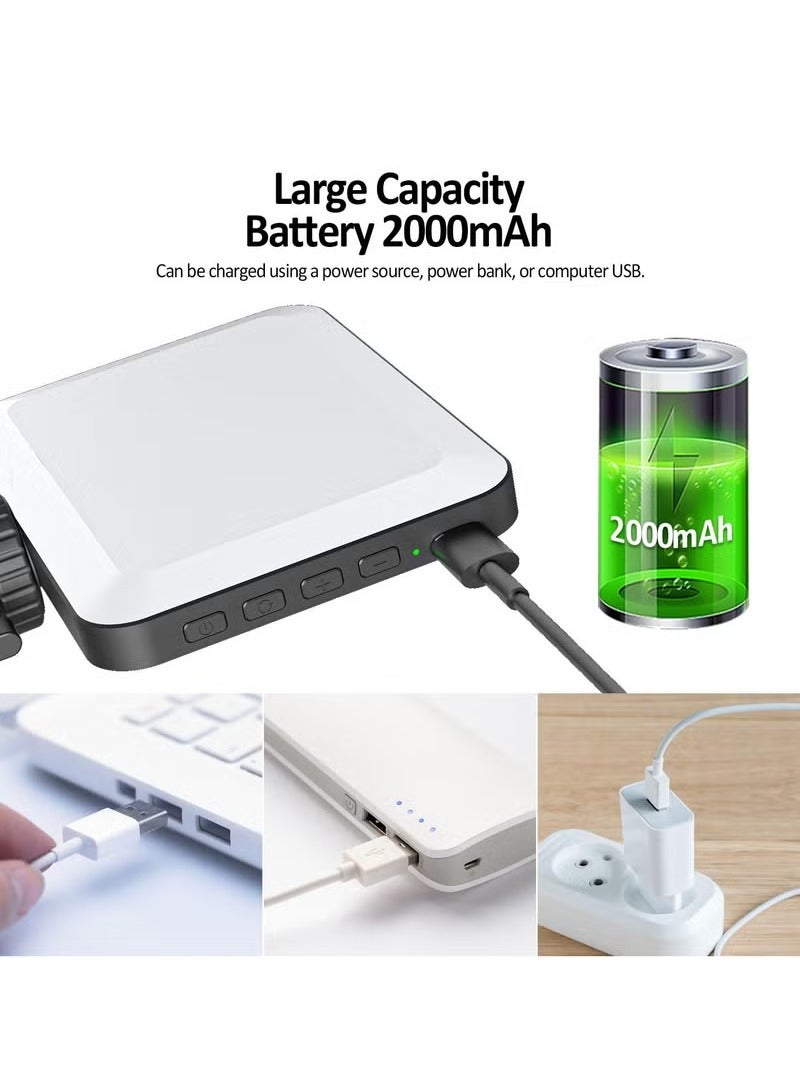 YelaJoy Photography Light Clip on Phone Laptop,Video Light,Portable LED Camera Fill Light Panel,Pocket LED Phone Light,Dimmable 3 Lighting Effects,Rechargeable LED Lighting for Video Conference,TikTok,Youtube - Image 3