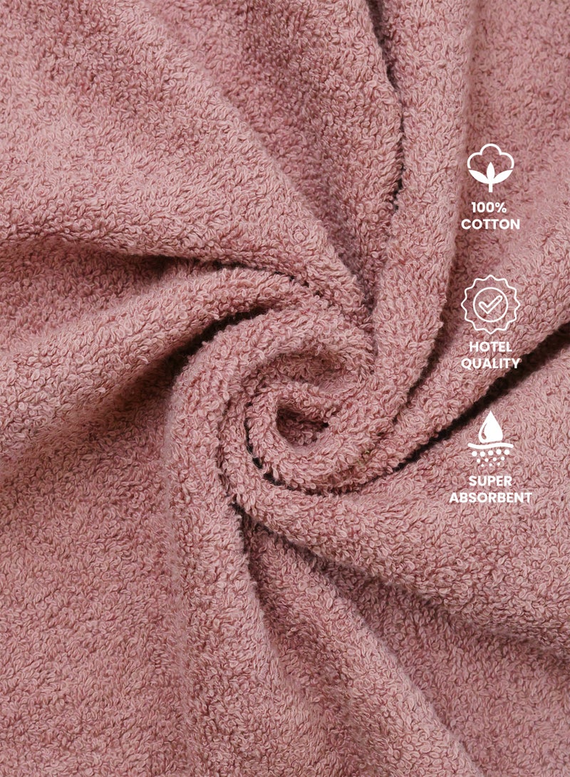 REZLAN UAE REZLAN Luxury 2-Piece Bath Sheet Set - 600 GSM Premium Cotton (100×155 cm/40×61 in) - Beach & Bath Towels - PEACH - Image 5