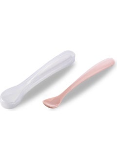 Mamajoo 2 Feeding Spoons & Storage Box / Powder Pink  - Image 1