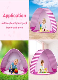 Aomeius Baby Beach Tent with Pool, UPF 50+ Beach Sun Shelter Outdoor Tent for Aged 0-3 Baby and Kids, Parks and Beach Shade Portable Mini Pool  - Image 2