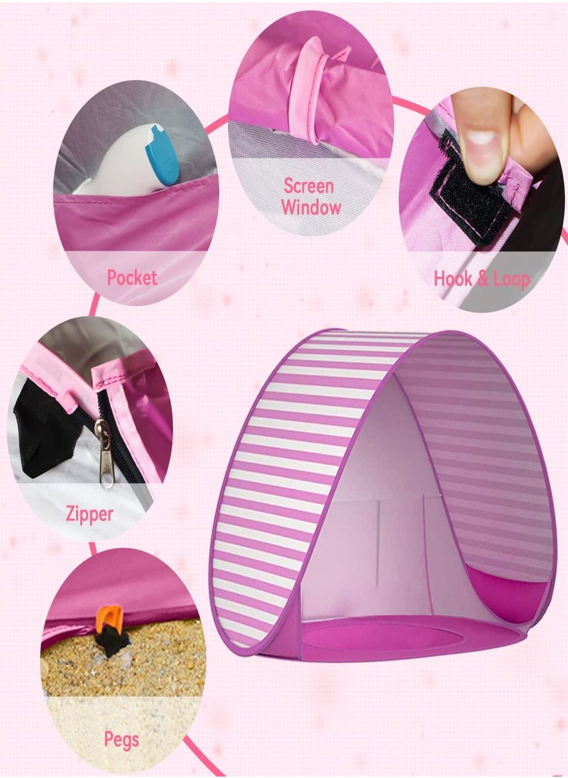 Aomeius - Baby Beach Tent with Pool, UPF 50+ Beach Sun Shelter Outdoor Tent for Aged 0-3 Baby and Kids, Parks and Beach Shade Portable Mini Pool - Image 1