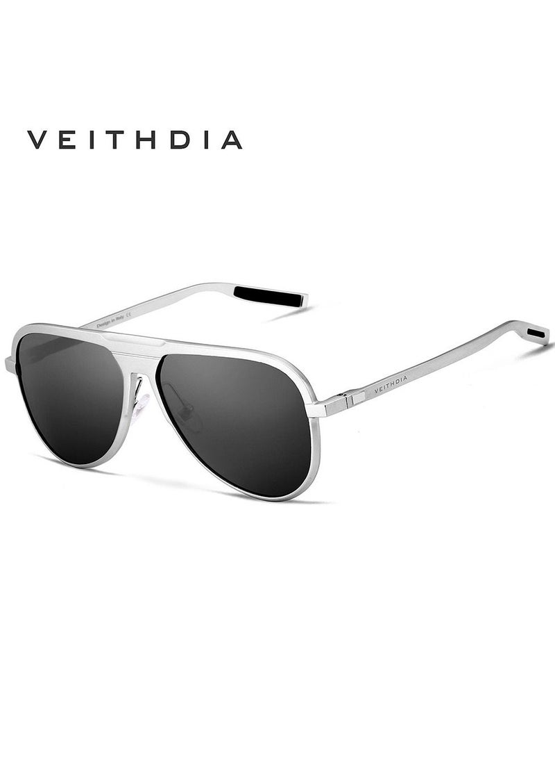 Veithdia Men's Polarized Aluminum Magnesium Full Frame UV400 Sunglasses