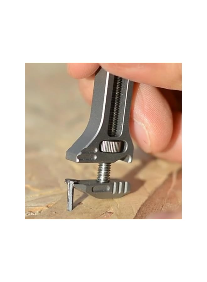 PROMASS promass Mini Alloy Multi-tool, Multi Functional Wrench Tool Titanium Mini Spanner, Beer Opener, Nail Puller, Edc Pocket Multi Tool, for Repairing, Backpacking, Camping, and Hiking  - Image 5