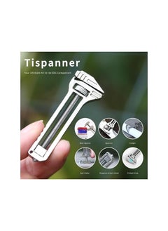 PROMASS promass Mini Alloy Multi-tool, Multi Functional Wrench Tool Titanium Mini Spanner, Beer Opener, Nail Puller, Edc Pocket Multi Tool, for Repairing, Backpacking, Camping, and Hiking  - Image 2