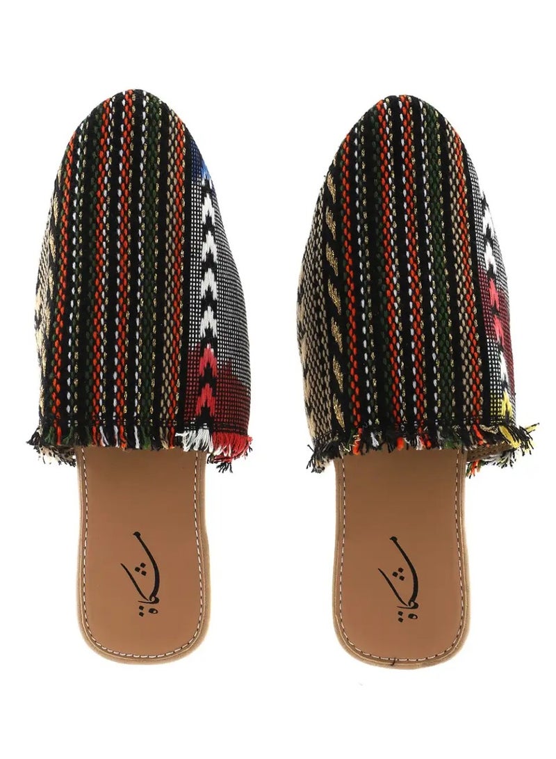 مشكاة حذاء سليبر بابوج بطبعات - متعدد الألوان - LF-1062 - Image 4