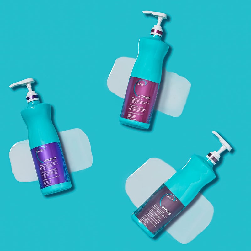 Malibu C REHABILIT8 Smoothing Protein Conditioner (6 Packets) - Replenishes Hair Protein & Amino Acids to Prevent Breakage - Hydrating Conditioner for Damaged Hair - Image 3