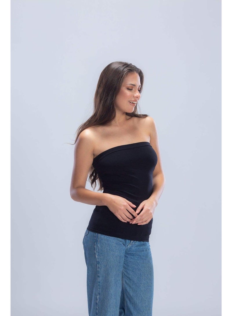 Carina Long Strapless Top (Cookies) - Image 2