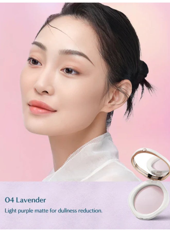 Florasis Flawless Jade Breathable Color Correcting Pressed Powder | 04 Lavender | 7 grams - Image 4