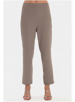 JUNE June Women Embroidered Detailed Shirt and Trousers Set Mink  - Image 5