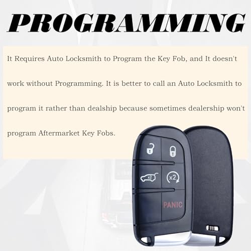 MechanMagic Key Fob Replacement Compatible for Jeep Grand Cherokee 2014-2021 Proximity Smart Key Car Keyless Entry Remote Control Remote Start M3N-40821302 68143505AC 68143505AA - Image 5