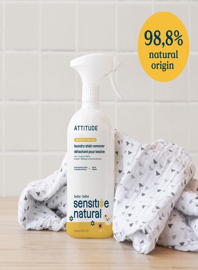ATTITUDE Laundry Stain Remover for Baby Clothes, Plant- and Mineral-Based Ingredients, Vegan and Cruelty-free Laundry Products for Sensitive Skin, Unscented, 27 Fl Oz - Image 3