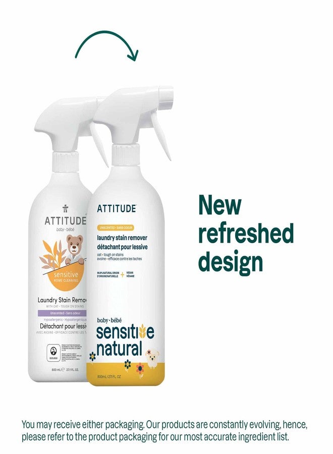 ATTITUDE Laundry Stain Remover for Baby Clothes, Plant- and Mineral-Based Ingredients, Vegan and Cruelty-free Laundry Products for Sensitive Skin, Unscented, 27 Fl Oz - Image 2