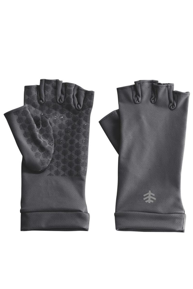 Coolibar Fingerless UV Sun Gloves - UPF 50+ Sun Protection - Ouray in Charcoal - Image 1