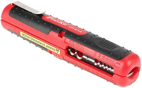 TOPINCN Wire Stripper MultiFunctional Electrician Cable Dismantling Stripper Crimper 813mm LowVoltage Round Cable Hand Stripping Tool