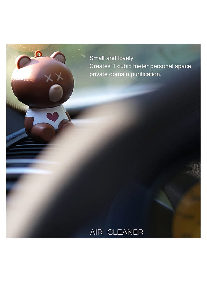 SYOSI Necklace Purifier, Small Portable Mini Personal Air Purifier, Travel Air Cleaner Hanging Neck Bear Style, Wearable for Home Office School - Image 2
