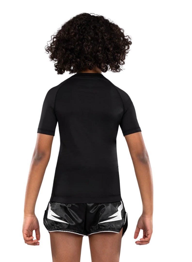 VENUM CONTENDER KIDS RASHGUARD SHORT SLEEVES BLACK
