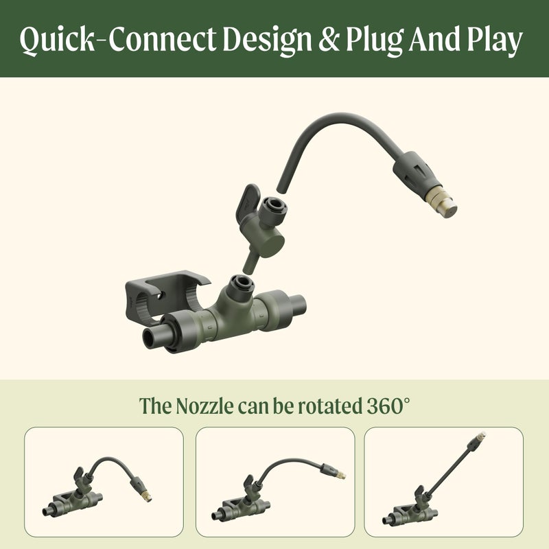 Vego Garden Irrigation Kit - Drip Irrigation System for Raised Garden Beds, Efficient Watering Solution for Vegetables, Flowers, and Plants, Easy DIY Installation (Large) - Image 2